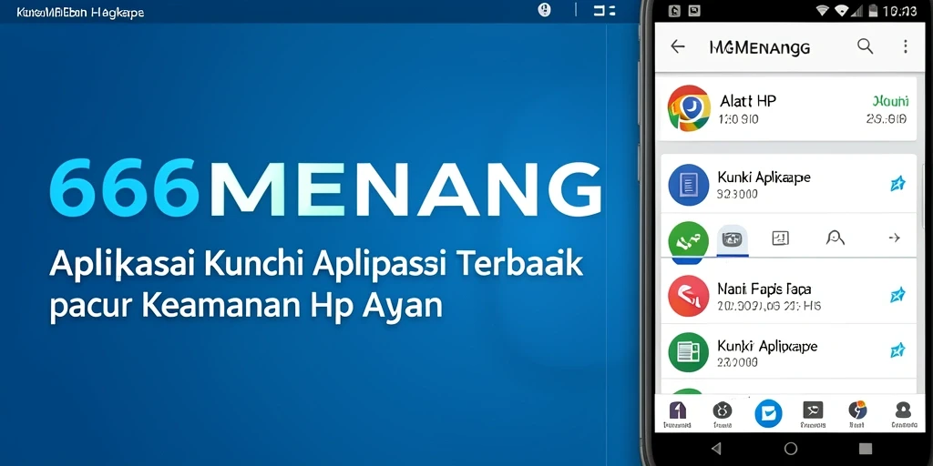Tampilan antarmuka pengguna aplikasi Kunci Aplikasi 666MENANG.