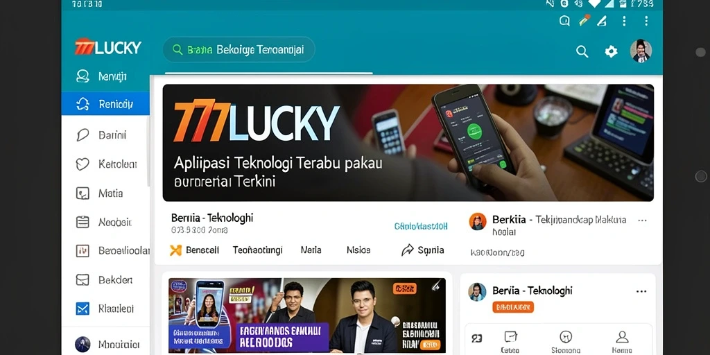 Antarmuka modern dan fungsional dari 777LUCKY