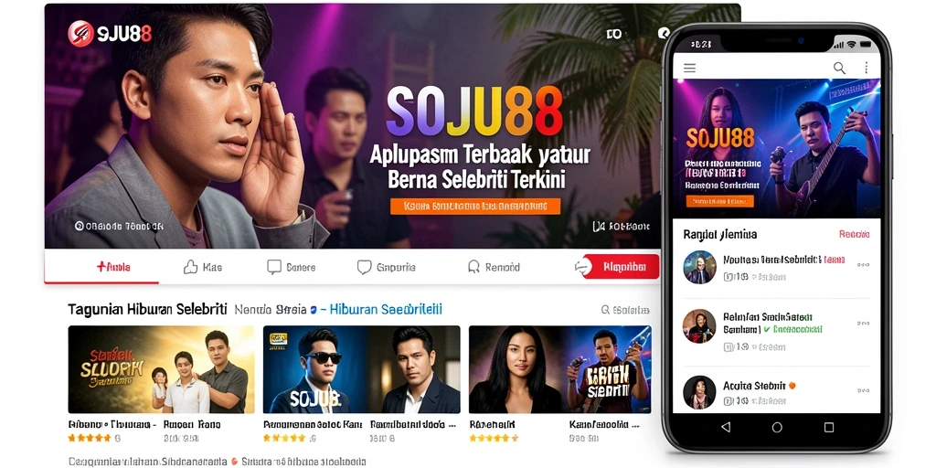 Antarmuka sederhana dan informatif untuk berita selebriti.