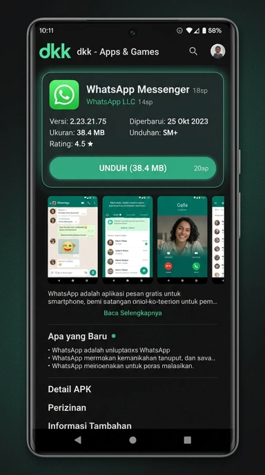 Unduh dan Instal APK dkk untuk Android